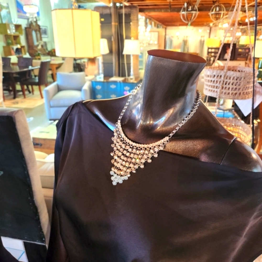 Rhinestone Necklace with Earrings Set - Picture 8 of 17